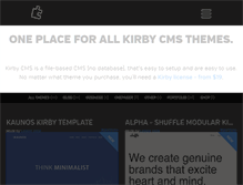 Tablet Screenshot of getkirby-themes.com